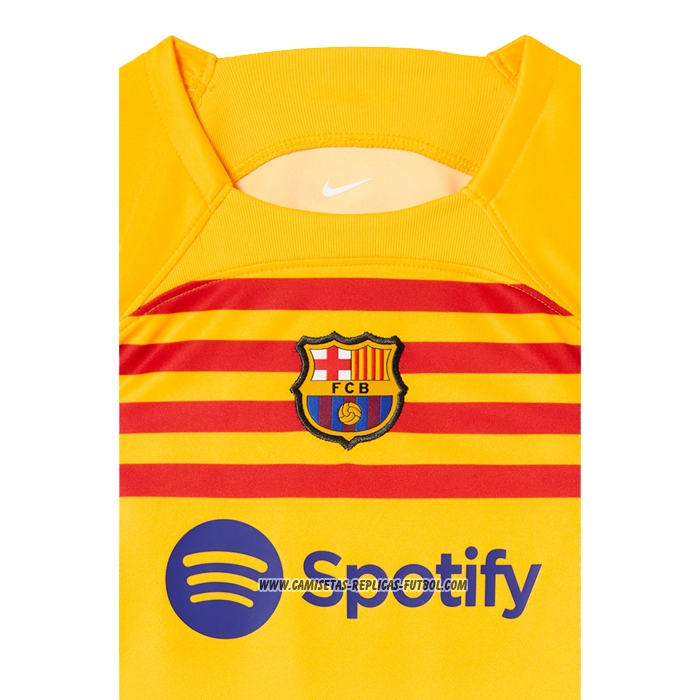 Camiseta Cuarto Barcelona 22-23 Nino